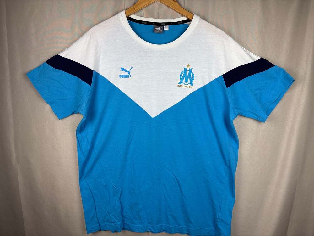 PUMA Men's Olympique de Marseille Iconic MCS Tee sz XL Soccer/Football Shirt